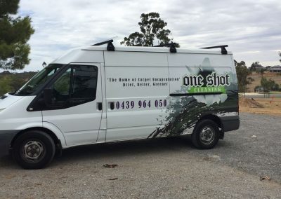 One of our fully fitted cleaning service vehicles on site at a pressure cleaning job in suburban Adelaide