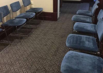 Upholstery cleaning using carbonated technique for the conference hall in this Adelaide based commercial building